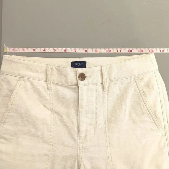 NWT J Crew Cotton Camp Pants Khaki size 0 - Picture 8 of 11